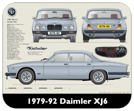 Daimler XJ6 1979-92 Place Mat, Small
